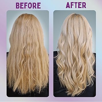 Aussie مجموعة Aussie Blonde Hydration شامبو بلون أرجواني نباتي وبلسم وقناع شعر معجزة لمدة 3 دقائق تونر فضي يحيّد درجات اللون الأصفر النحاسي للشعر المرطب - Image 2