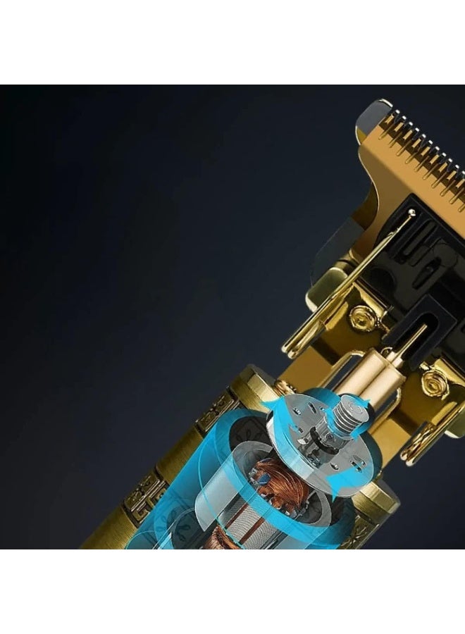 ماكينة حلاقة شعر احترافية  V-1313 – شفرات دقيقة، بطارية ليثيوم 1500 مللي أمبير، شحن USB، طريقة التشغيل بسلك وبدون سلك - Image 3