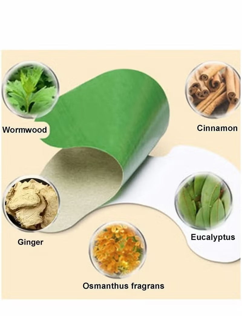 MQ 24 Pcs Pain Relief Patches, Natural Herbal Knee Shoulder Neck Heat Patches for Pain Relief Hot Moxibustion Wormwood Sticker for Knee, Back, Neck, Shoulder Pain and Muscle Soreness arthrits - Image 5