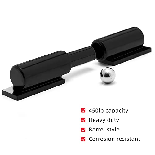 Pixplex Heavy Duty Gate Hinges 5 Inches - 2 Pack Black Iron Door Hinge Barrel Style 450 Lbs Capacity for Swing Door Trailer Ramp Gate - Weld On Install - Image 3