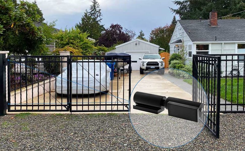 Pixplex Heavy Duty Gate Hinges 5 Inches - 2 Pack Black Iron Door Hinge Barrel Style 450 Lbs Capacity for Swing Door Trailer Ramp Gate - Weld On Install - Image 4