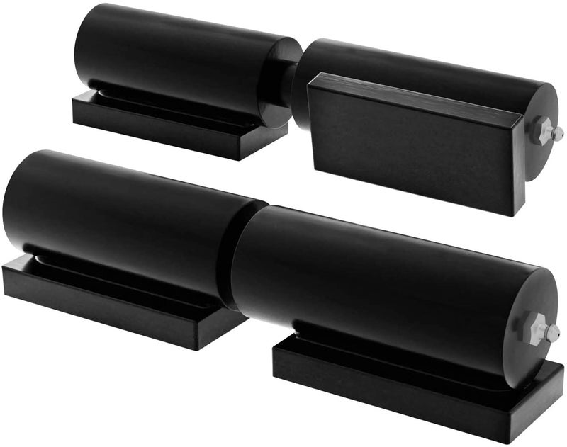 Pixplex Heavy Duty Gate Hinges 5 Inches - 2 Pack Black Iron Door Hinge Barrel Style 450 Lbs Capacity for Swing Door Trailer Ramp Gate - Weld On Install - Image 1