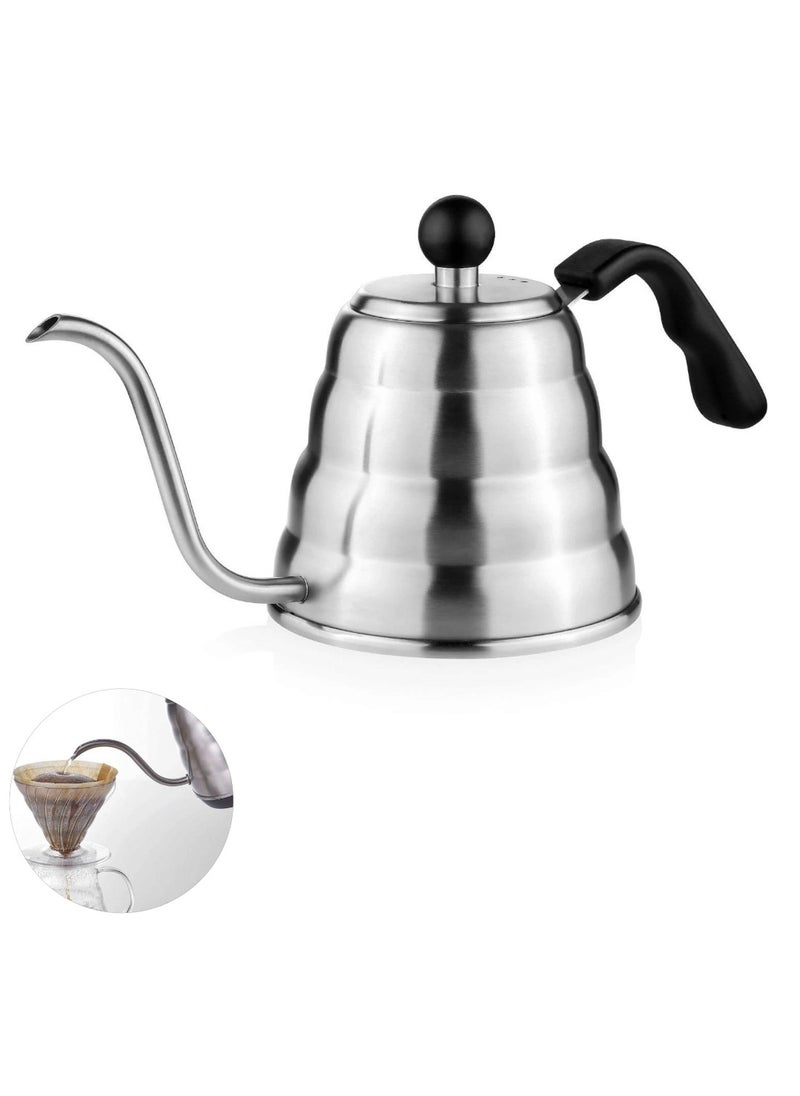 Generic Gooseneck Coffee Kettle for Specialty Brewing – Made of Stainless Steel – 1.2L Capacity – Elegant and Unique Design  - Image 1