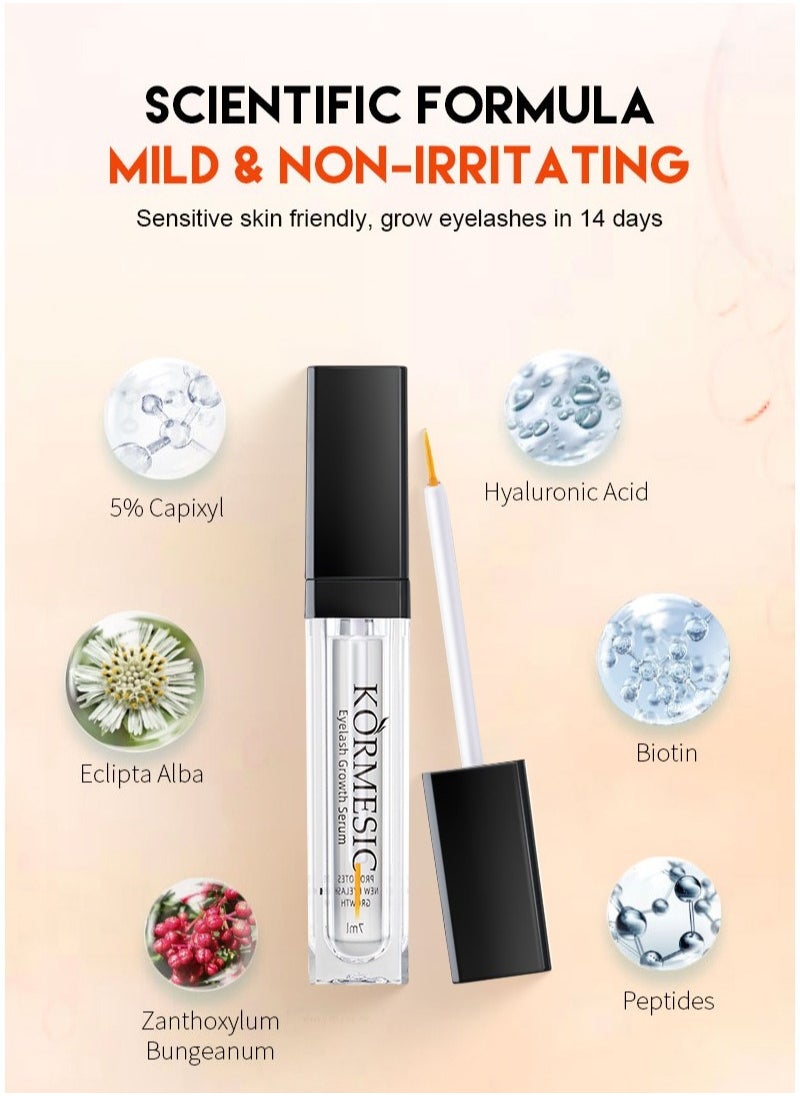 Kormesic - Eyelash Growth Serum 7ml - Enhance & Strengthen Lashes - Image 1