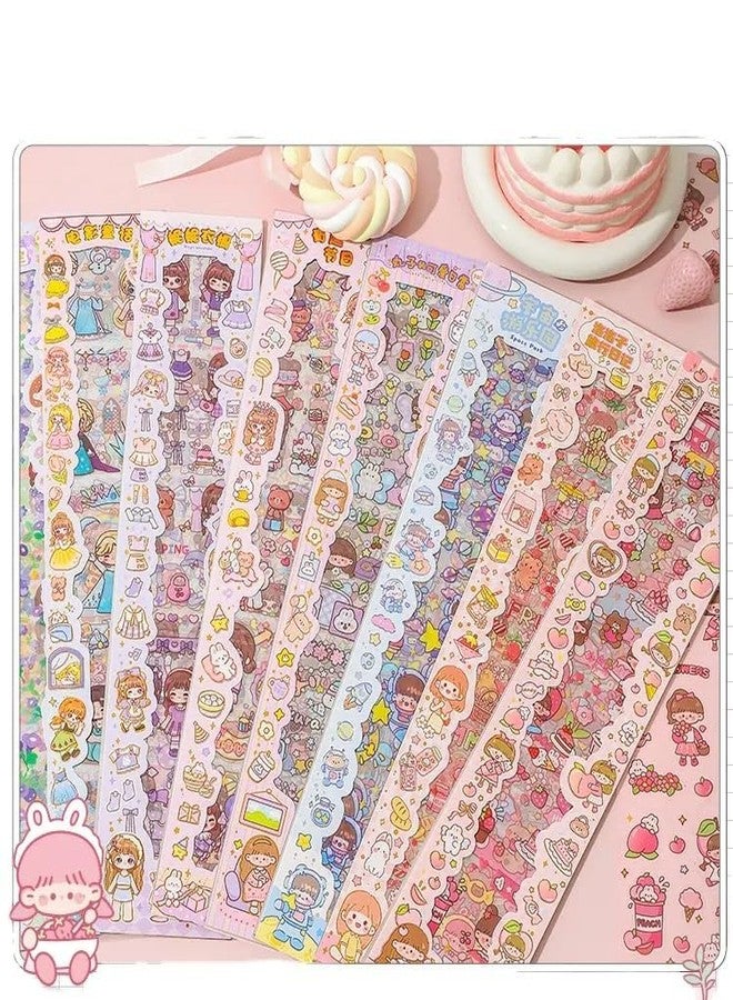 KHAMOSH TRADERS Cartoon Theme Self Adhesive Stickers for Paper Kids Stickers-20 Sheets for Project Scrapbooking Crafts & Classroom (Color & Design May Vary) (20 Sheets (Random Color)) (1) 8 cm - Image 2
