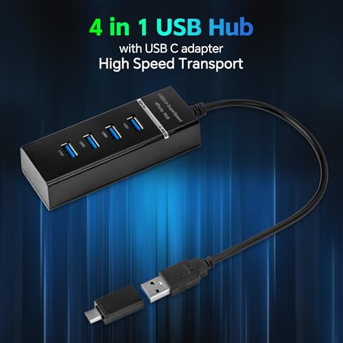 CHONCHOW One Handed Half Keyboard Mouse USB Spilitter Type-C Adapter Gaming Combo with RGB LED Backlit 7200DPI CPI Customize 4 Port Adapter Mini Size Small Wired Set for LOL/Wow/fortnite/Dota/PUBG - Image 4