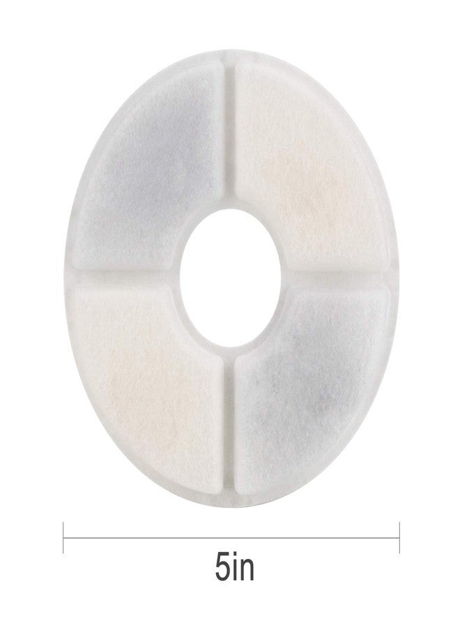 Wonder Creature Cat Fountain Filter Replacement for Round Stainless Steel Top Cat Fountain, 8 Carbon Filters 4 Foam Filters Pack - Image 5