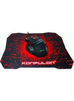 Konfulon G2 Gaming RGB Lighted Wired Gamer Mouse + Mouse Pad  - Image 5