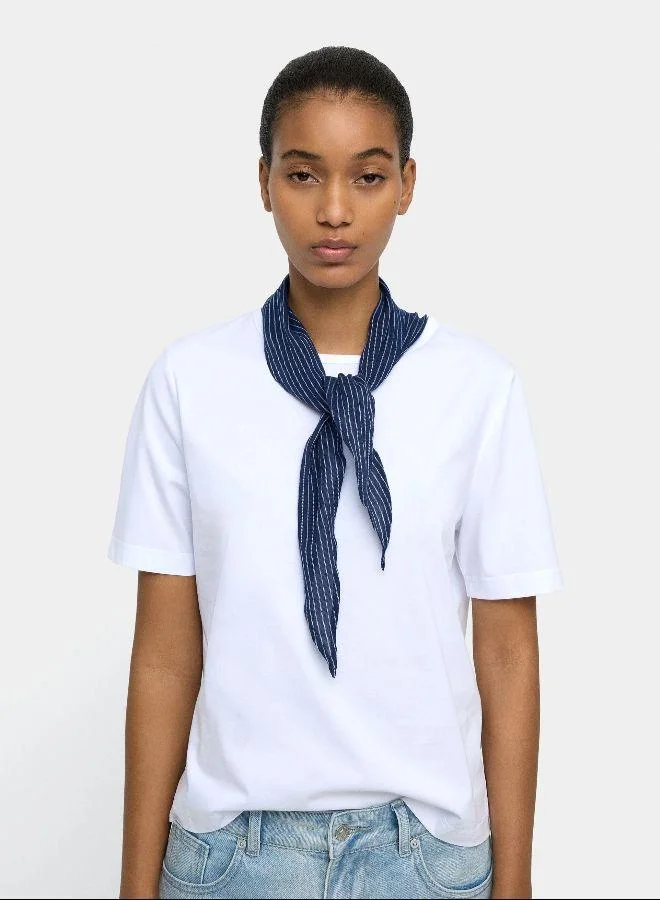 بارفوا قميص قطني مع وشاح