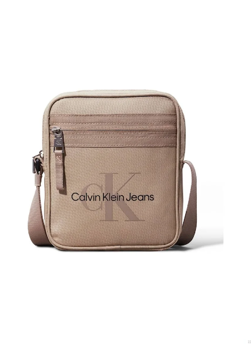 CALVIN KLEIN Men's Reporter Bag - Recycled Polyester, Beige