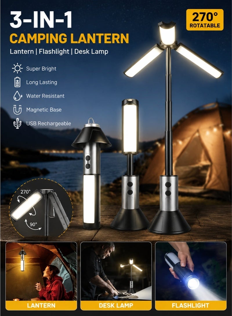 ECLux Camping Lantern | 3H Fast Charging | 120° Wide Lighting | Foldable Lightweight (Trips/Home/Emergency) - Image 1
