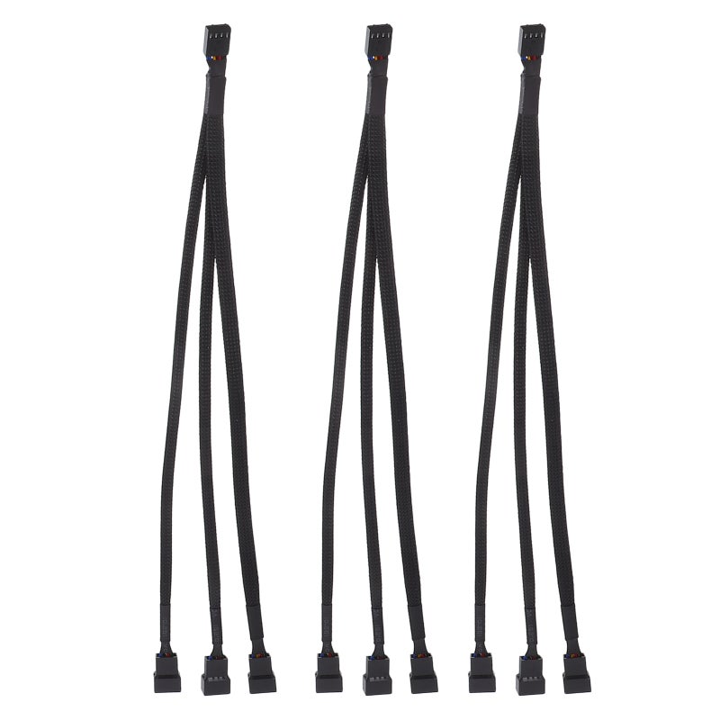 Extension Power Cord For Computer Case Pcfan Splitter Converter Computer Accessories Airflow Optimization Copper Plastic 3Pcs - Image 5