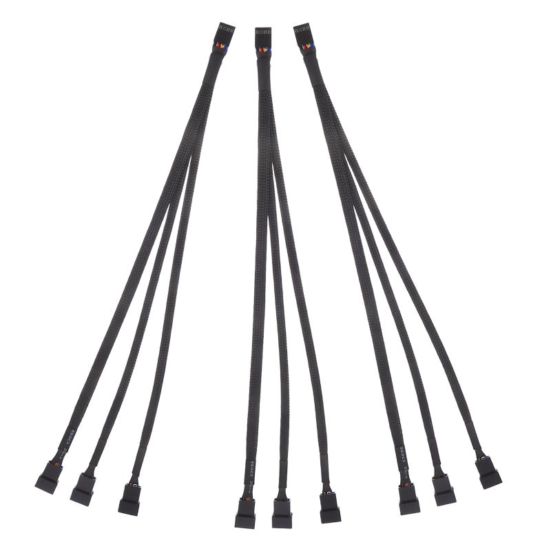 Extension Power Cord For Computer Case Pcfan Splitter Converter Computer Accessories Airflow Optimization Copper Plastic 3Pcs - Image 4