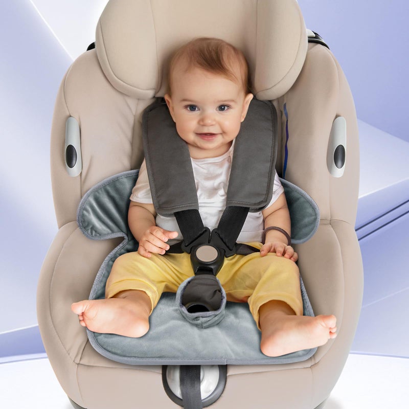 INFANZIA Dry Seat, Car Seat Protector Waterproof Carseat Liner Potty Training Toddlers, Baby and Infants, Piddle Pad for Carseats Strollers (Grey, 2 Packs - Image 2