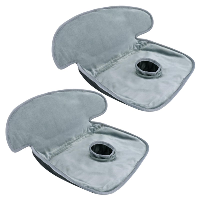INFANZIA Dry Seat, Car Seat Protector Waterproof Carseat Liner Potty Training Toddlers, Baby and Infants, Piddle Pad for Carseats Strollers (Grey, 2 Packs - Image 1