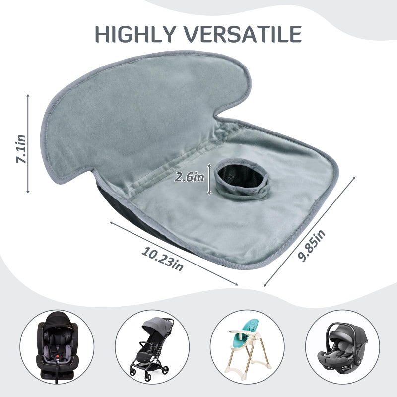 INFANZIA Dry Seat, Car Seat Protector Waterproof Carseat Liner Potty Training Toddlers, Baby and Infants, Piddle Pad for Carseats Strollers (Grey, 2 Packs - Image 5