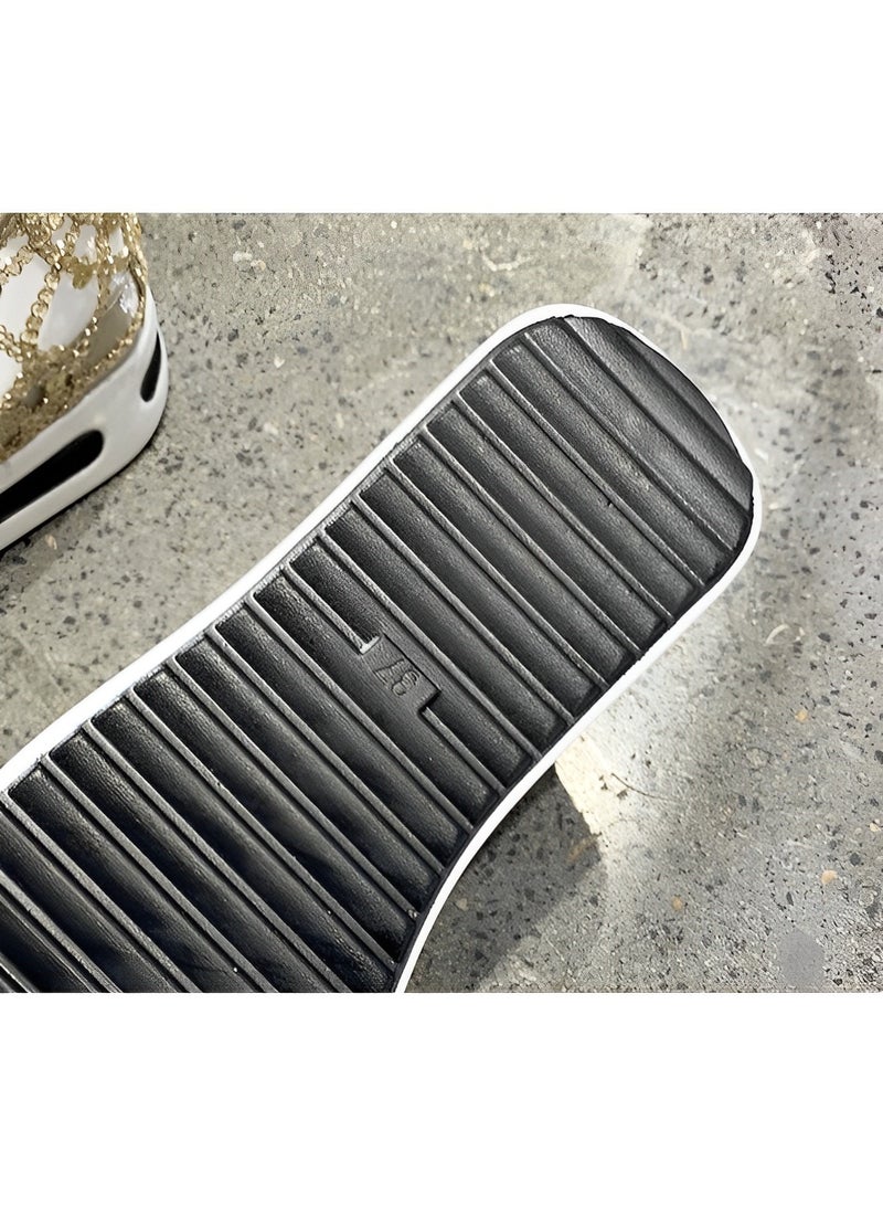 ريوكل حذاء نسائي بنعل سميك حذاء رياضي شبكي مع تطريز زهري حذاء شبكي كاجوال خفيف الوزن قابل للتنفس غير قابل للانزلاق - Image 4