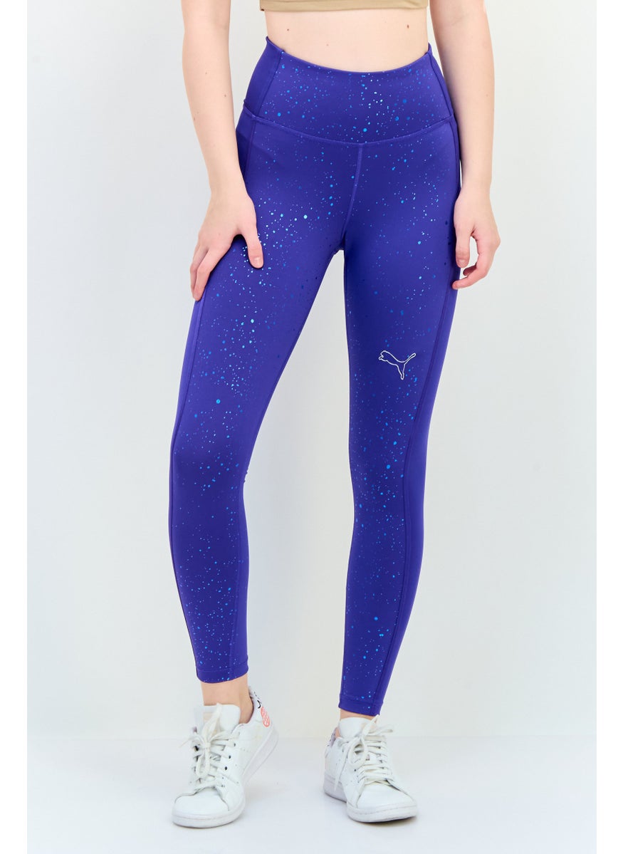 PUMA Women Sportswear Fit 7/8 Training Leggings, Blue  - Image 1