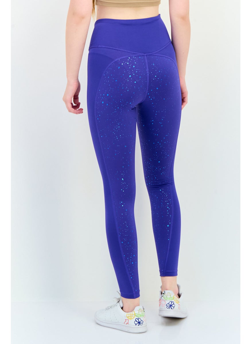 PUMA Women Sportswear Fit 7/8 Training Leggings, Blue  - Image 3
