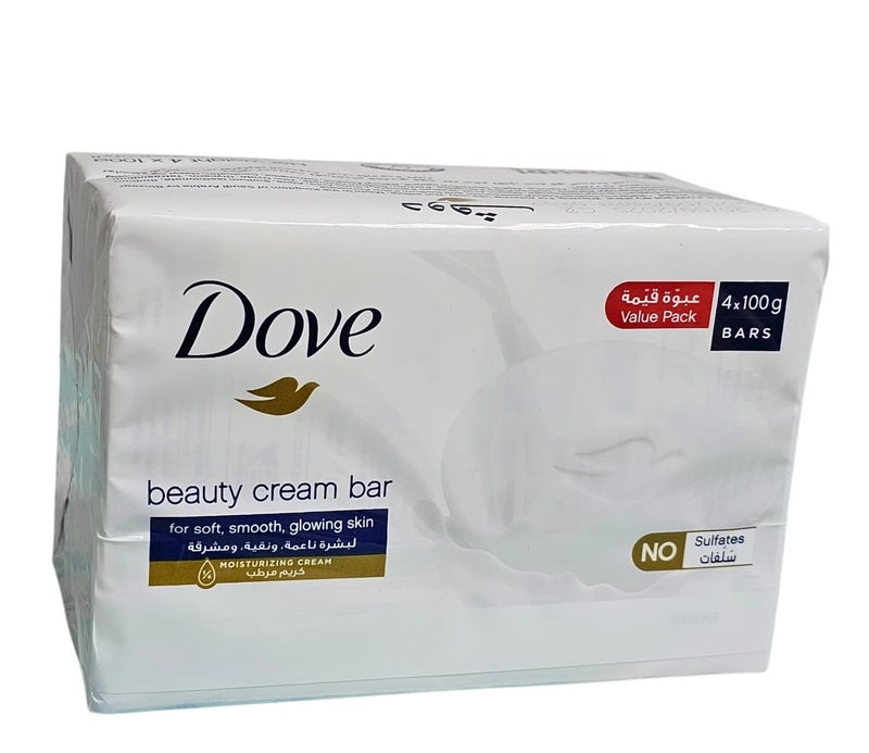 صابون كريم تجميلي  مع 1/4كريم مرطب.100جم .4قطع