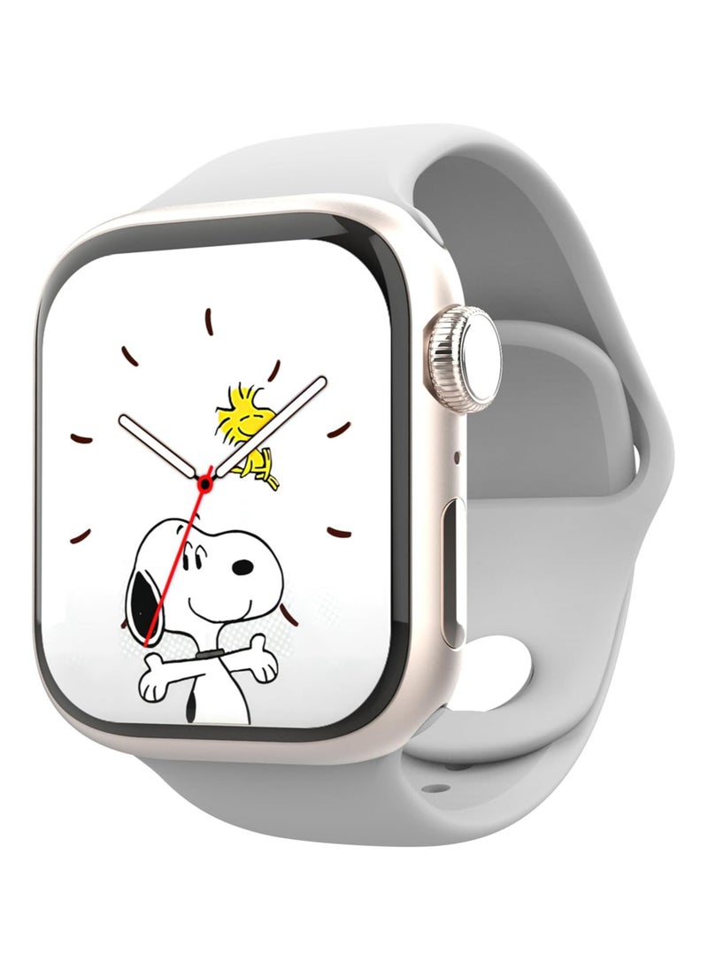 G-Tab - GS9 Mini 41mm AMOLED Display Smart Watch With IP68 Waterproof 250 mAh Battery and Wireless Charger Designed For Ladies and Gents Silver - Image 1