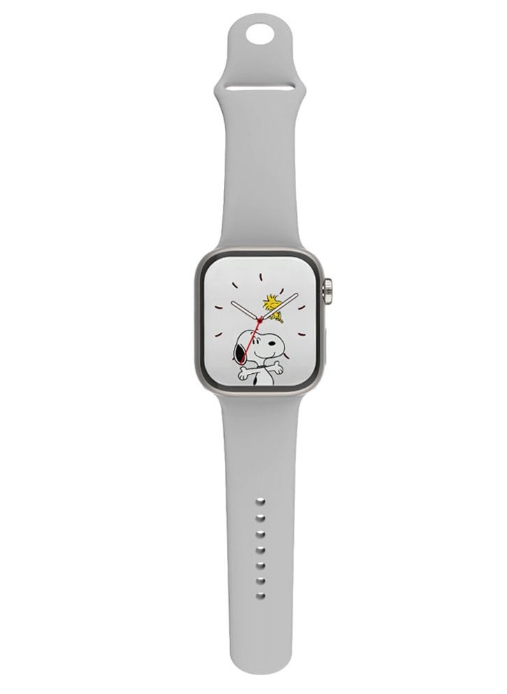 G-Tab - GS9 Mini 41mm AMOLED Display Smart Watch With IP68 Waterproof 250 mAh Battery and Wireless Charger Designed For Ladies and Gents Silver - Image 1