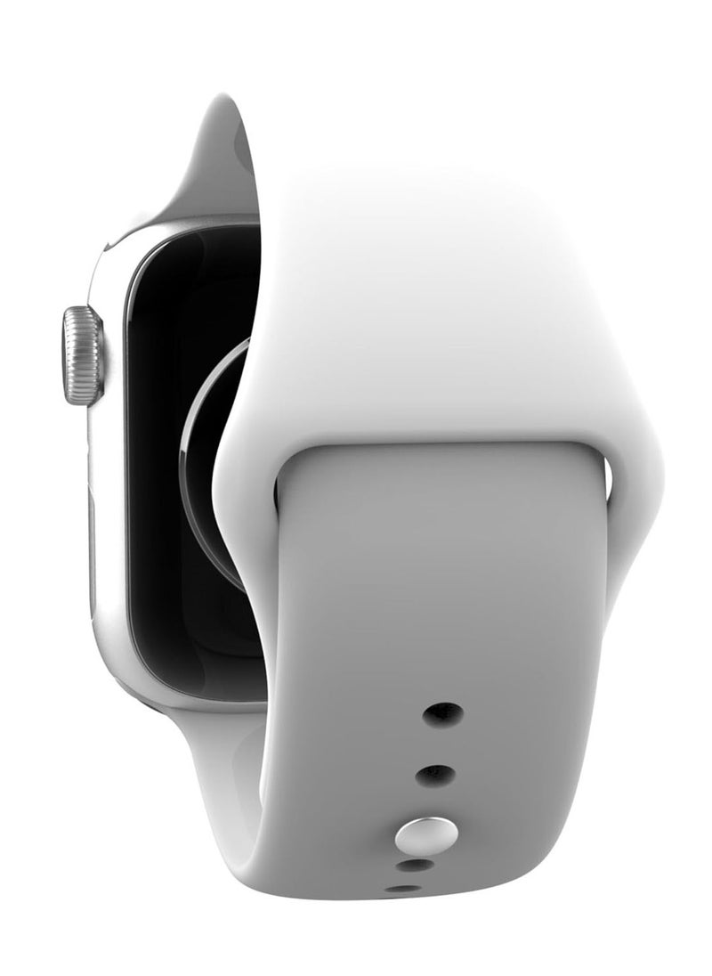 G-Tab - GS9 Mini 41mm AMOLED Display Smart Watch With IP68 Waterproof 250 mAh Battery and Wireless Charger Designed For Ladies and Gents Silver - Image 1