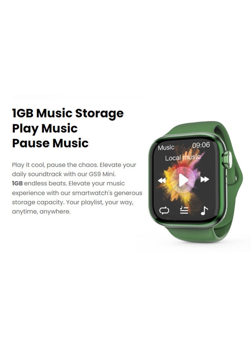 G-Tab - GS9 Mini 41mm AMOLED Display Smart Watch With IP68 Waterproof 250 mAh Battery and Wireless Charger Designed For Ladies and Gents Silver - Image 1