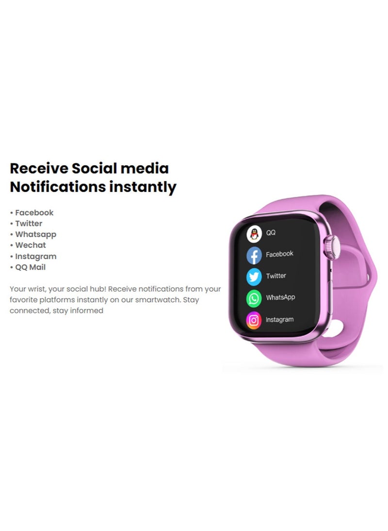 G-Tab - GS9 Mini 41mm AMOLED Display Smart Watch With IP68 Waterproof 250 mAh Battery and Wireless Charger Designed For Ladies and Gents Silver - Image 1