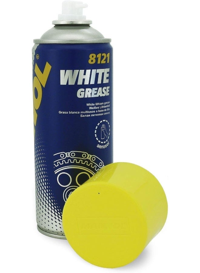 SCT Mannol 8121 Lubrication White Lithium Grease Spray  German Brand Quality  450 Ml - Image 2