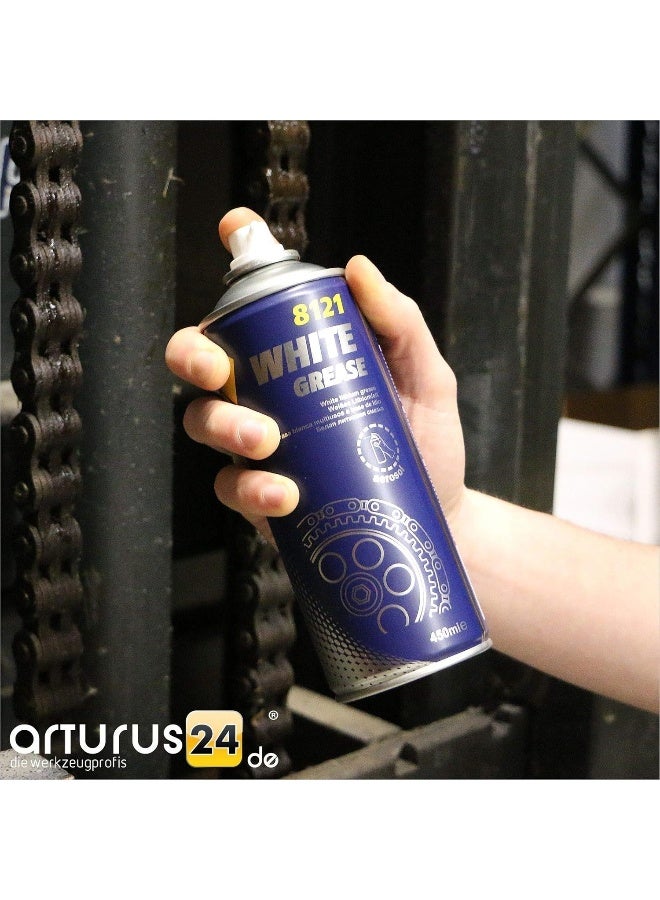 SCT Mannol 8121 Lubrication White Lithium Grease Spray  German Brand Quality  450 Ml - Image 3