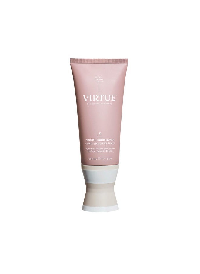 VIRTUE Smooth Conditioner 6.7 Fl Oz ; Alpha Keratin Silkens For Frizzy Curly Hair ; Sulfate Free Paraben Free Color Safe Vegan  - Image 1