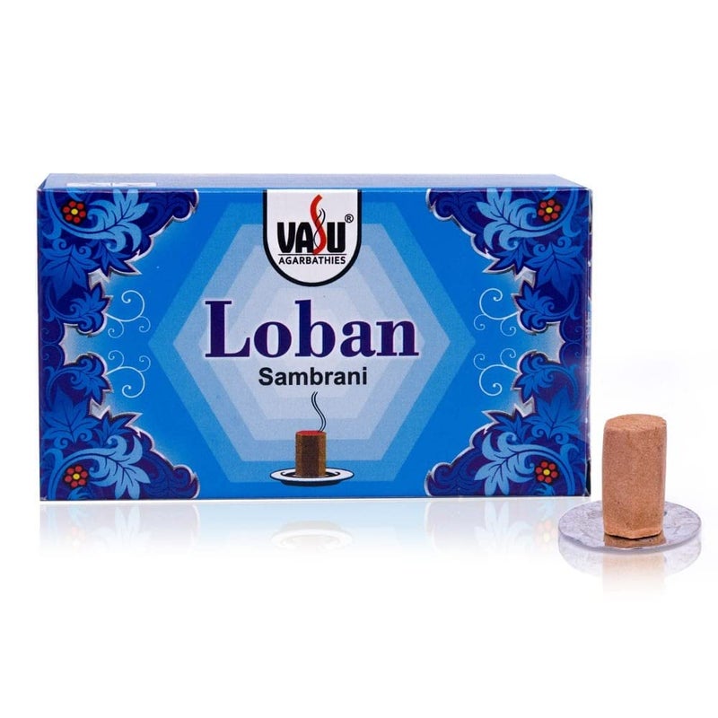 Cycle Pure Vasu Loban Sambrani Dhoop for Pooja 210 pcs Dhoop batti Guggal for Puja Home Festivals Loban Dhoop Original with Burner Pack of 3 70 DhoopPack 1 Burner PlatePack - Image 2