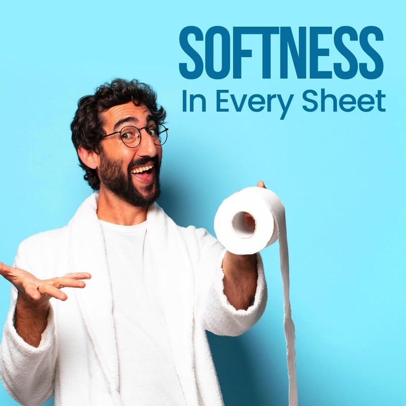 NICE Touch لفائف المرحاض العادية 2 طبقة من نايس تاتش - 100 لفافة - Image 4