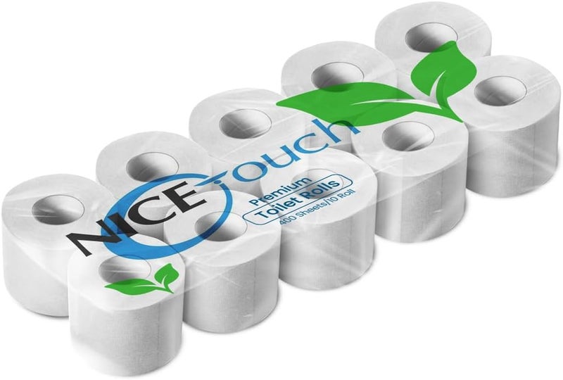 NICE Touch لفائف المرحاض العادية 2 طبقة من نايس تاتش - 100 لفافة - Image 3