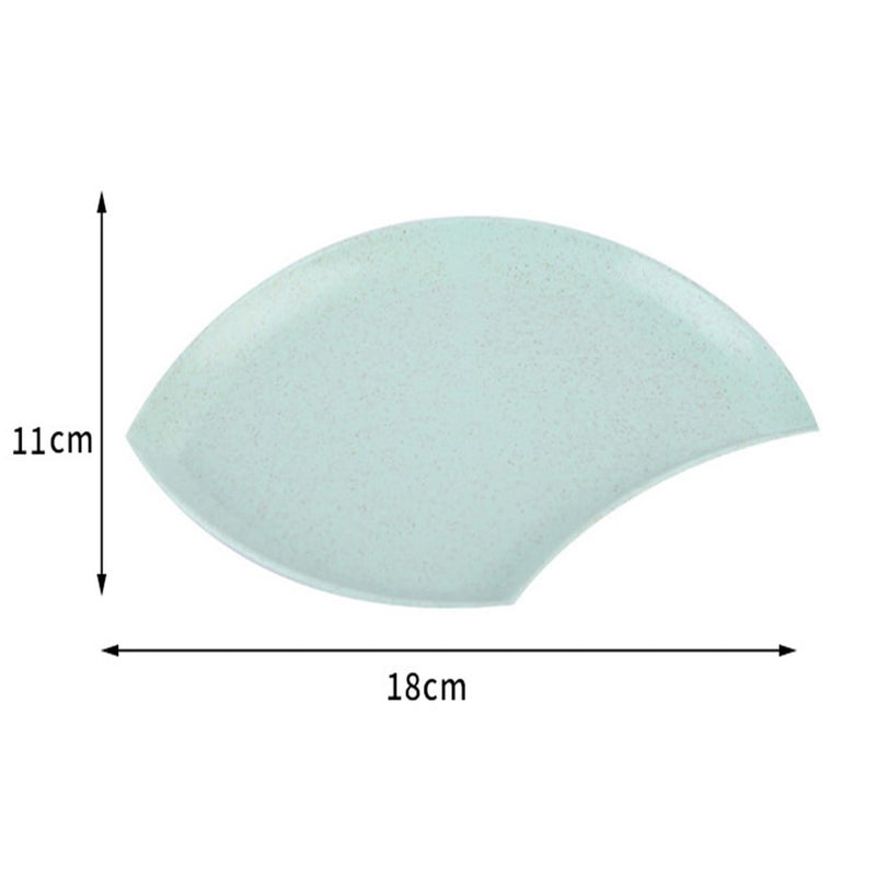 DORMICO Mini Sauce Seasoning Dish Plates, Small Wheat Straw Petal-Shaped Plates for Snacks, Reusable Dipping Sauce Bowls for BBQ, Party & Home Use. (Nordic Rice, Pack of 4) - Image 3