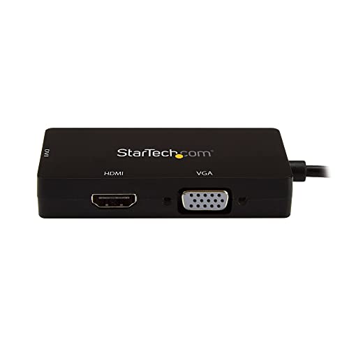 StarTech.com 4K USB C to HDMI, VGA & DVI Multi Port Video Display Adapter for Mac / Windows Laptop & Monitor (CDPVGDVHDBP) - Image 3