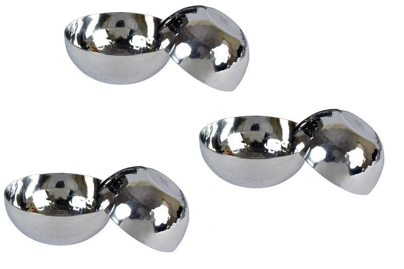 Smartserve Stainless Steel Groove Katori 6pcs Dia 8.5 - Image 1