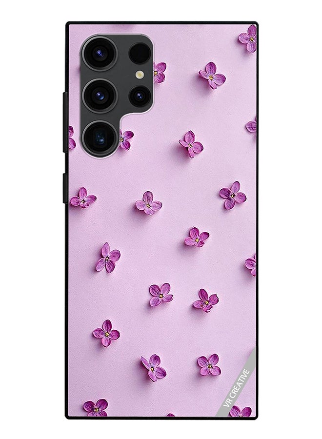 VR CREATIVE غطاء حماية لهاتف سامسونج جالاكسي S24 ألترا بتصميم فراشة متعدد الألوان - Image 1