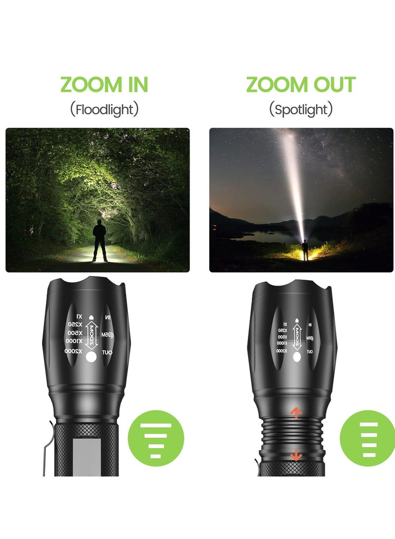 UV Flashlight, Small LED Dual Color Light Torch with UV Black Light and White Light, 2 in 1 Waterproof Flashlight for UV Detection Cosmetics Fluorescent Agent Pet Urine Detector  - Image 5