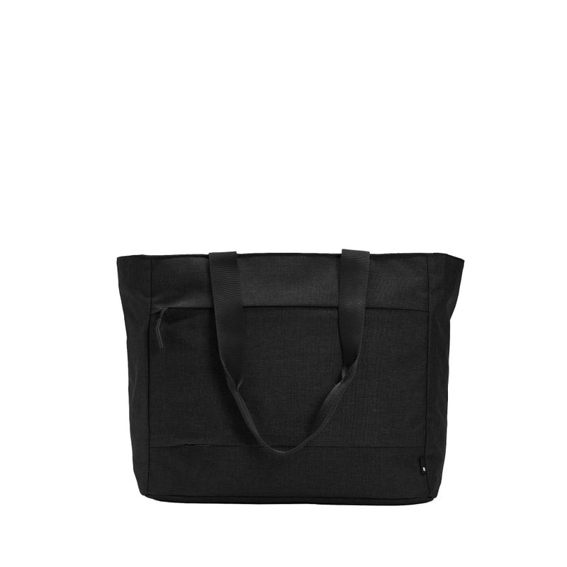 Incase Crosstown Tote Durable, Weather Resistant Tote Work Travel Daily Use Faux Fur Lined laptop Pocket Travel Pass-Through (Black) - Image 1