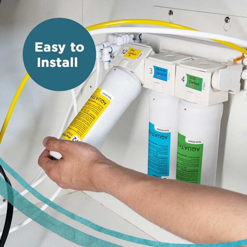 AQUA TRU فلتر AquaTru الكلاسيكي (المراحل 1-2) - متوافق مع نماذج AquaTru الكلاسيكي، Classic Smart وفلتر تحت الحوض - Image 3