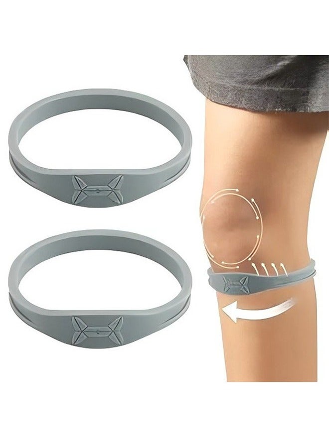 حزام دعم وتر الركبة، رباط ركبة لتخفيف آلام الركبة، لتخفيف آلام وتر الرضفة، مناسب للرياضة، القفز، كرة السلة، الجري، عبوتان. - Image 1