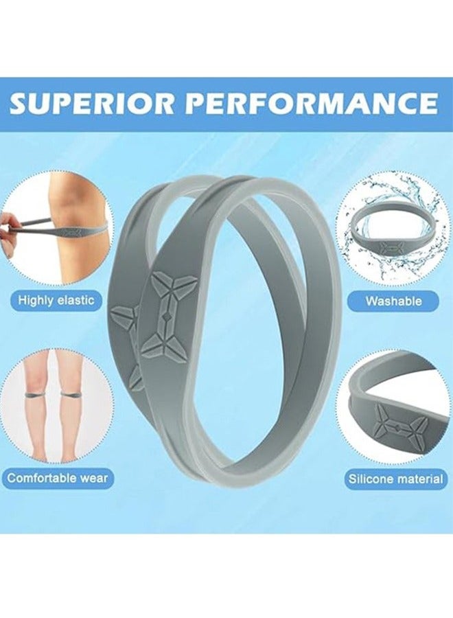 حزام دعم وتر الركبة، رباط ركبة لتخفيف آلام الركبة، لتخفيف آلام وتر الرضفة، مناسب للرياضة، القفز، كرة السلة، الجري، عبوتان. - Image 2