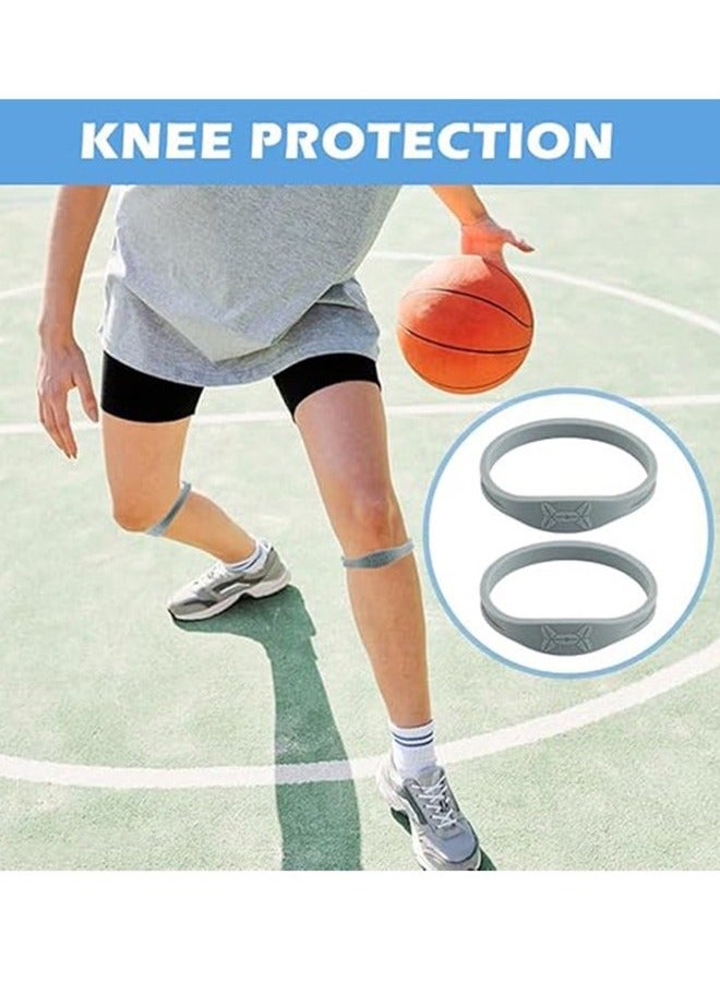 حزام دعم وتر الركبة، رباط ركبة لتخفيف آلام الركبة، لتخفيف آلام وتر الرضفة، مناسب للرياضة، القفز، كرة السلة، الجري، عبوتان. - Image 3