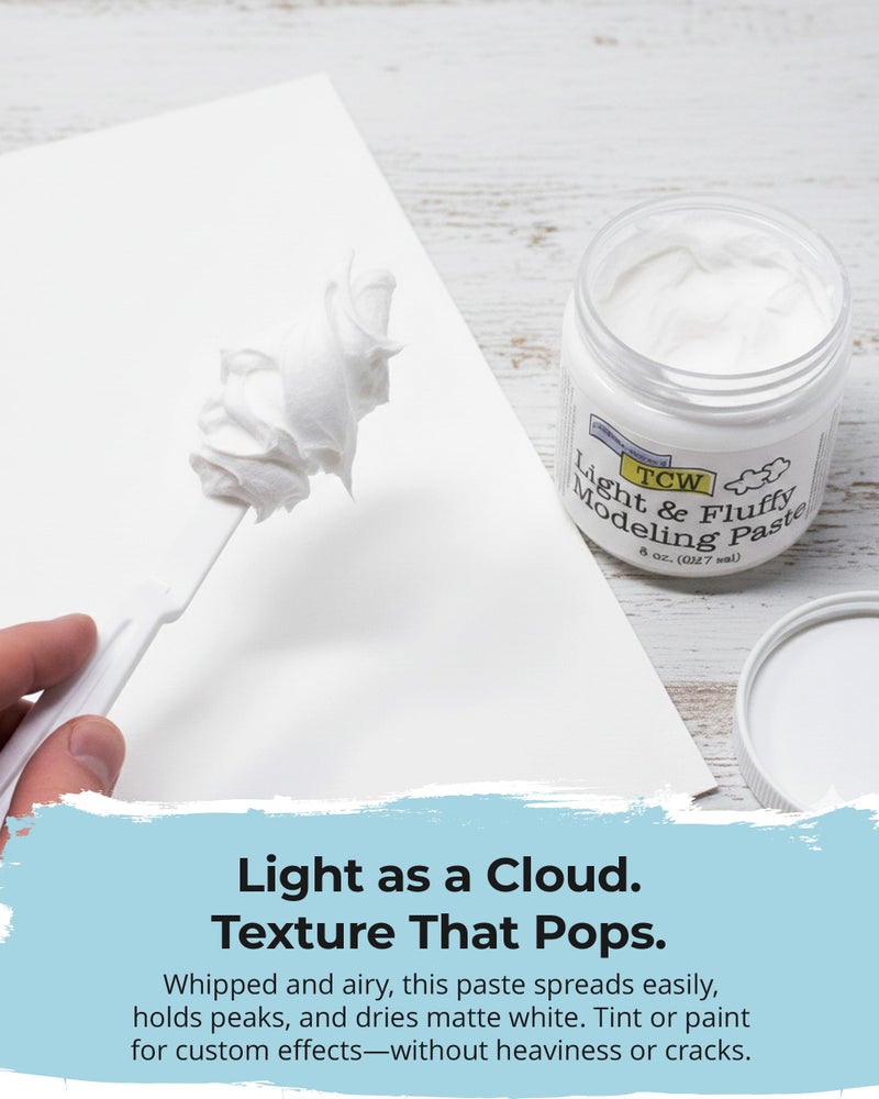 The Crafter's Workshop Modeling Paste for Textured Art - Dimensional Paste for Stenciling, Acrylic Painting - Boutique Quality, 8 oz Jar - Image 3