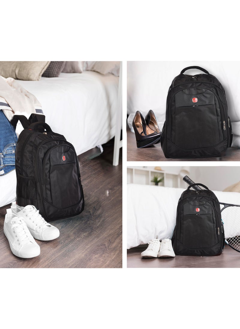 NEW TRAVEL New Travel School Backpack Fabric color 18 inch Black  - Image 4