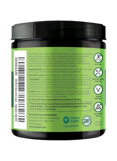 NATURELO Raw Greens Whole Food Powder - Unsweetened  -Support for Energy, Immunity, & Detox Dietary Supplement - 240g,(8.5 Oz)  - Image 2