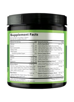 NATURELO Raw Greens Whole Food Powder - Unsweetened  -Support for Energy, Immunity, & Detox Dietary Supplement - 240g,(8.5 Oz)  - Image 3