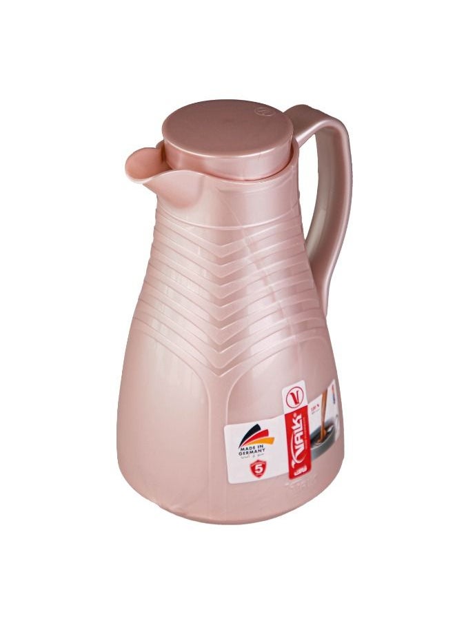 Valk - Vacuum Flask With Double Wall Glass 1.0 Liter Wide Mouth With Anti-Leakage Made in Germany - Image 1